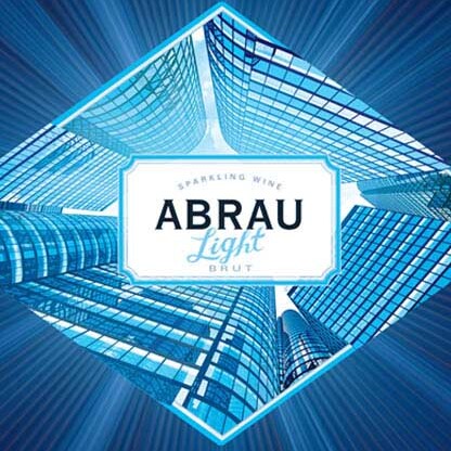 Design concept for Abrau Light sparkling wine promotional