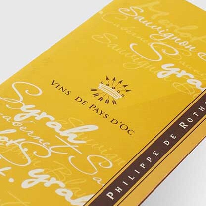 Design of BARON PHILIPPE DE ROTHSCHILD booklets