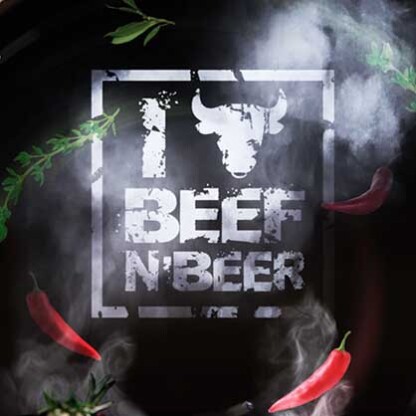 Beef and Beer bar. Printing and social promotional design